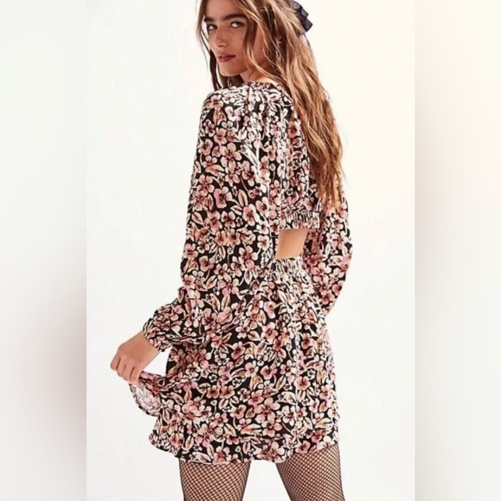 Free People Jael Printed Mini Dress